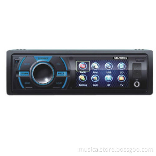 3-inch TFT DVD player with TV and BT, flip down panel